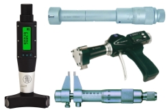 Three - Point Internal Micrometer Measuring Range analog from 6mm to 100mm and digital from 6mm to 300mm