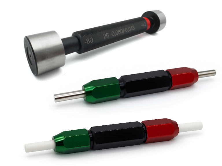 Limit Plug Gauges in DIN 7162 and 7164 and Limit Thread Plug Gauges in DIN 13. Other Plug Gauges on request.
