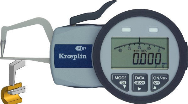 External Digital Dial Caliper Gauge 0 mm - 10,0 mm KC1R10S