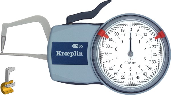 External Dial Caliper Gauge mechancial 0 mm - 10,0 mm KD1R10S