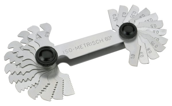 Gewindeschablonen für Außen- und Innenmessungen