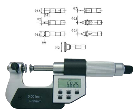 Digitale Universalb�gelmessschraube 75 - 100 mm S243100