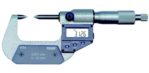 dig.B�gelmessschraube m. Messspitzen 25 - 50 mm T270-06DDL
