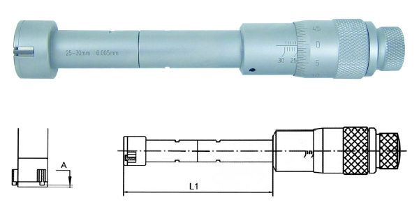 3 - Punkt Innenmessschraube 10 - 12 mm H244-23