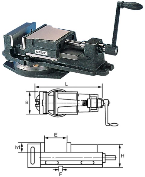 Standard Bohr- und Fr�smaschinen - Schraubstock 576 x 200 x 144 MTCMK8