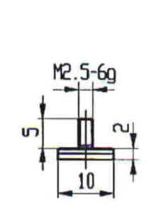 Messeinsatz Hartmetallbest�ckt 10 mm � KA573-11H