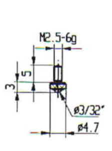 Messeinsatz Stahl 4,7 mm � KA573-23