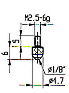 Messeinsatz Stahl 4,7 mm � KAM2-70
