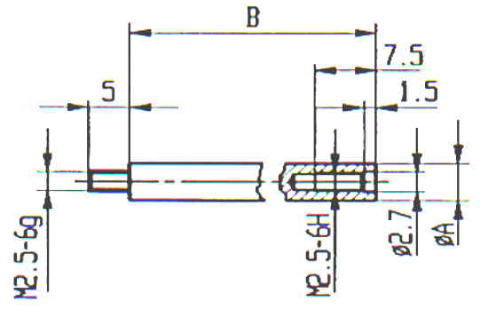 Verl�ngerungsst�ck f�r Messeinsatz  KA573-V5-10